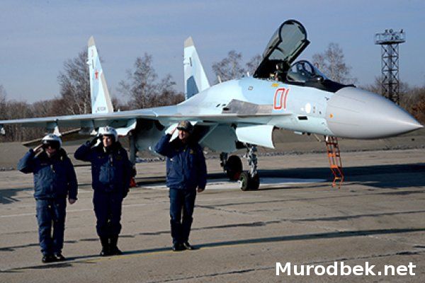 Россиянинг энг янги Су-35 самолётлари Хмеймим авиабазасида кунбўйи навбатчилик қилишни бошлайди