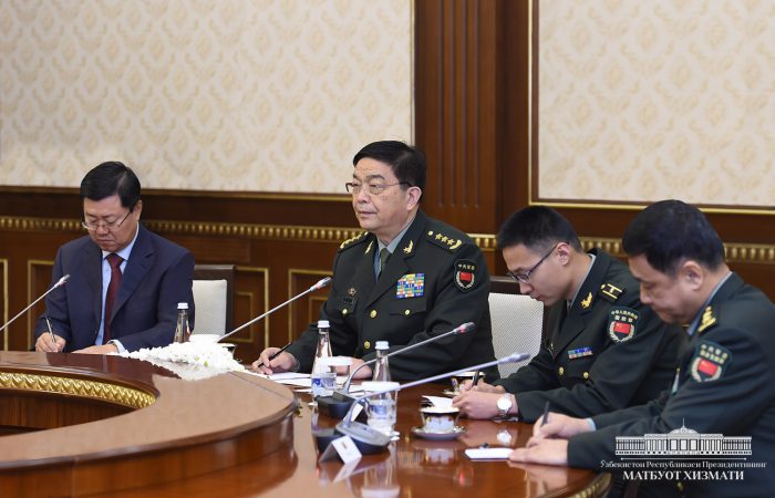 Шавкат Мирзиёев Хитой мудофаа вазирини қабул қилди
